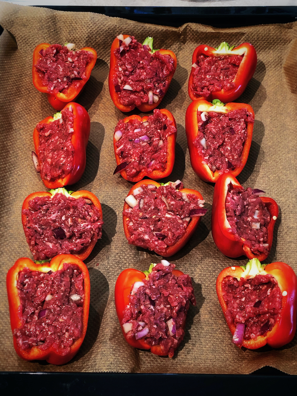 Filled bell peppers