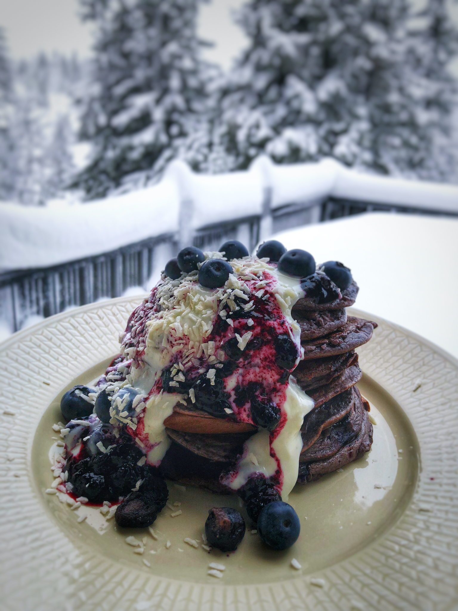 Blueberry pancakes