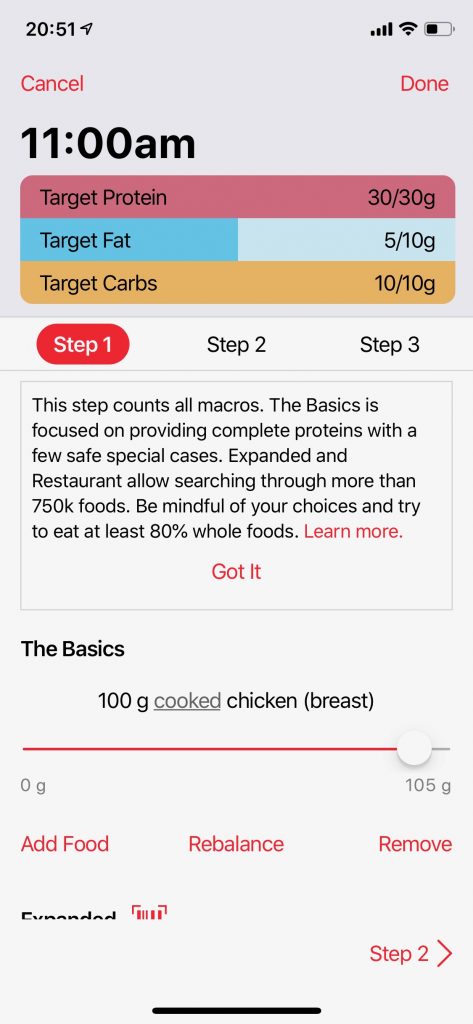 The RP Diet app