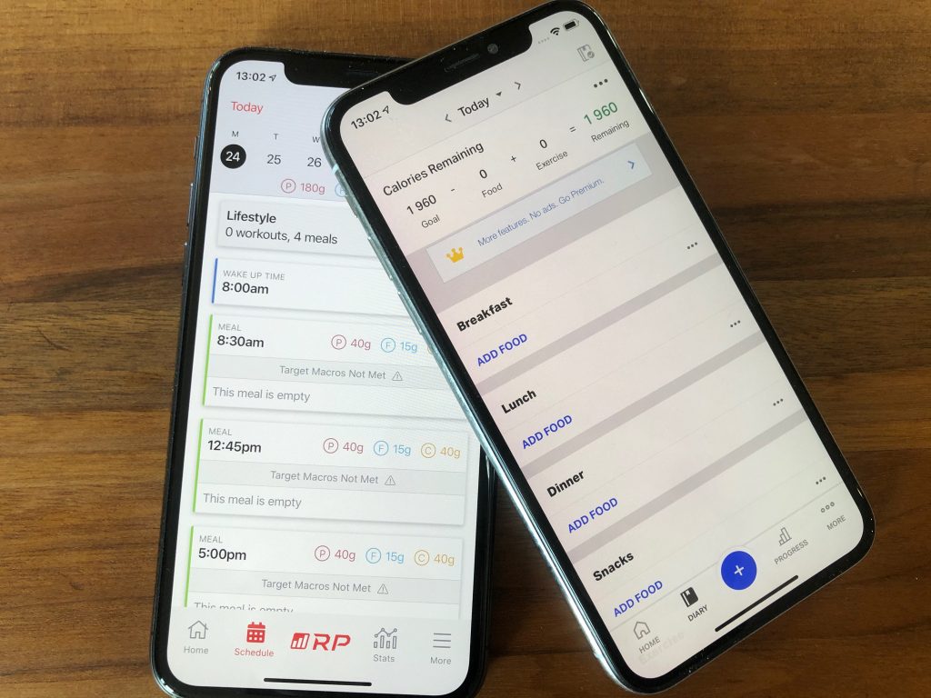 RP Diet vs MyFitnessPal